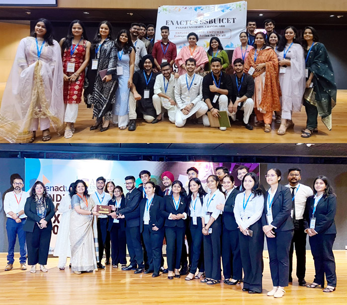 ENACTUS PANJAB UNIVERSITY SHINES BRIGHT AT ENACTUS INDIA NATIONAL EXPOSITION 2024